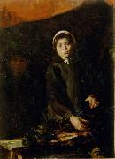 Ivana Kobilca Pariska branjevka France oil painting artist